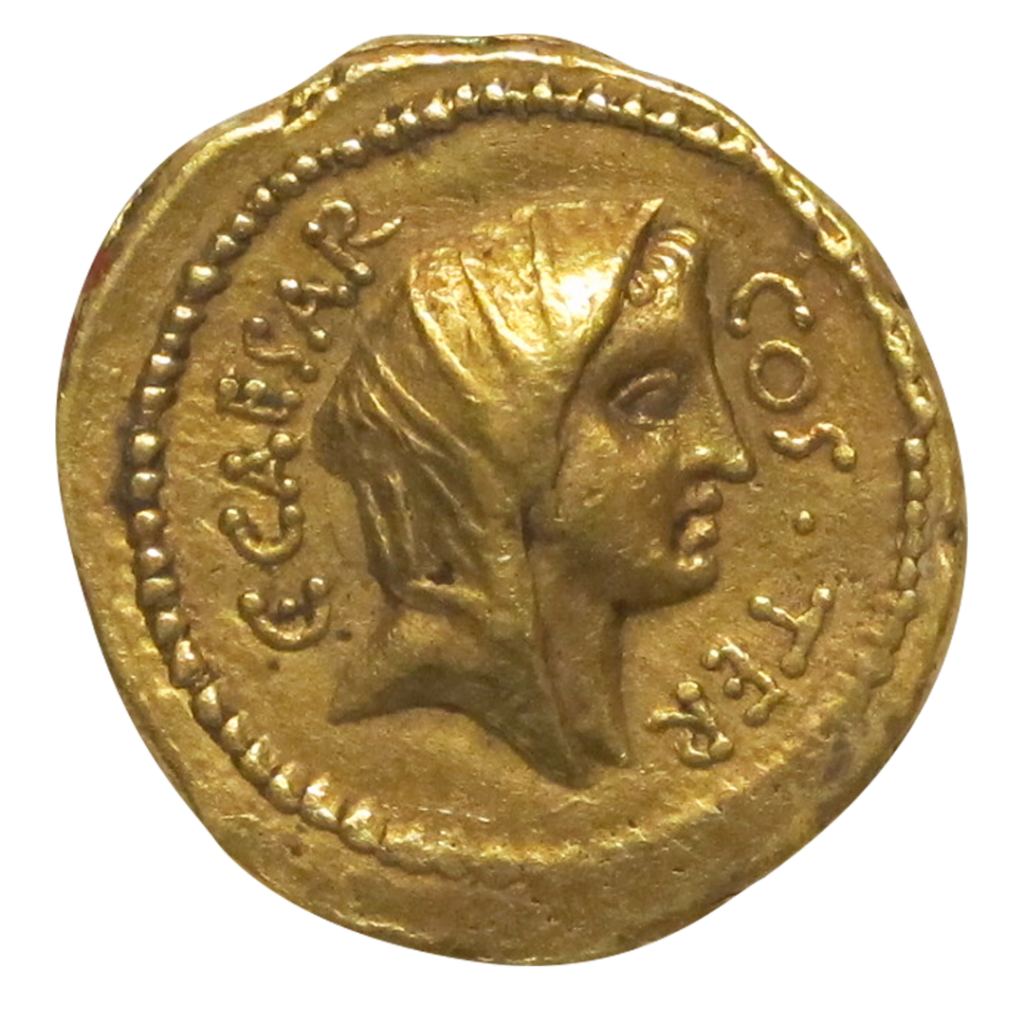 Julius Caesar Will - a gold coin from ancient rome