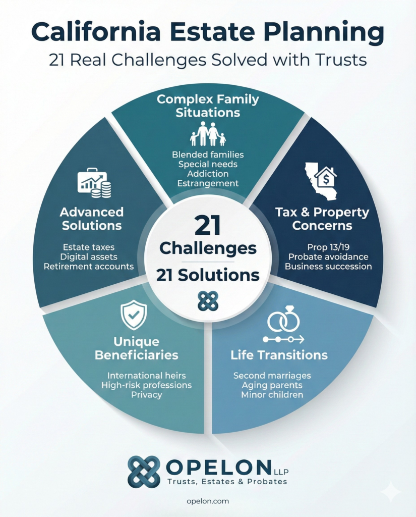 Infographic for California Estate Planning Case Study