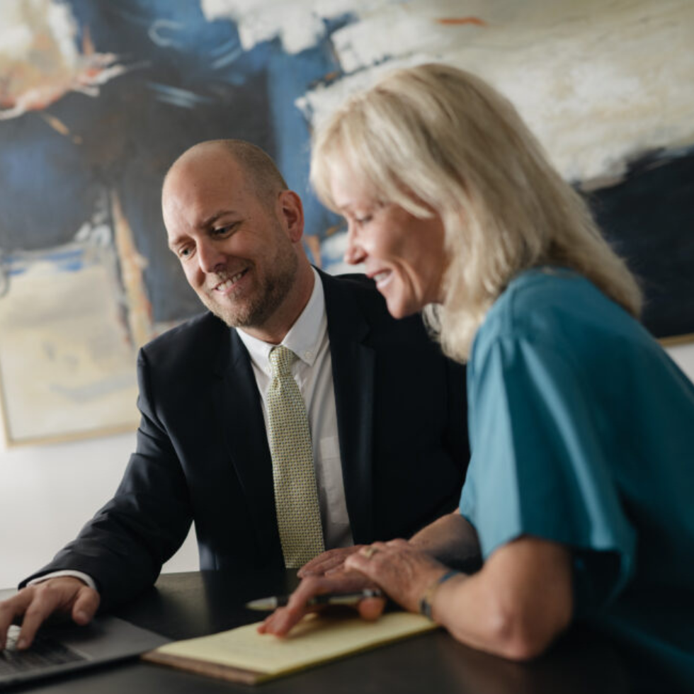 Lawyer Going Over Probate