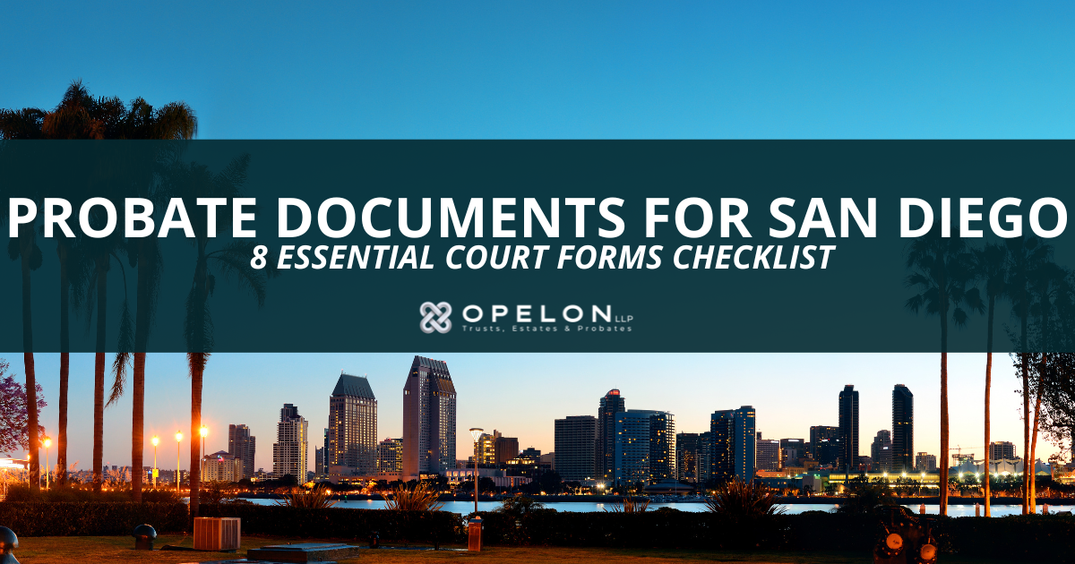 Probate Documents San Diego Page